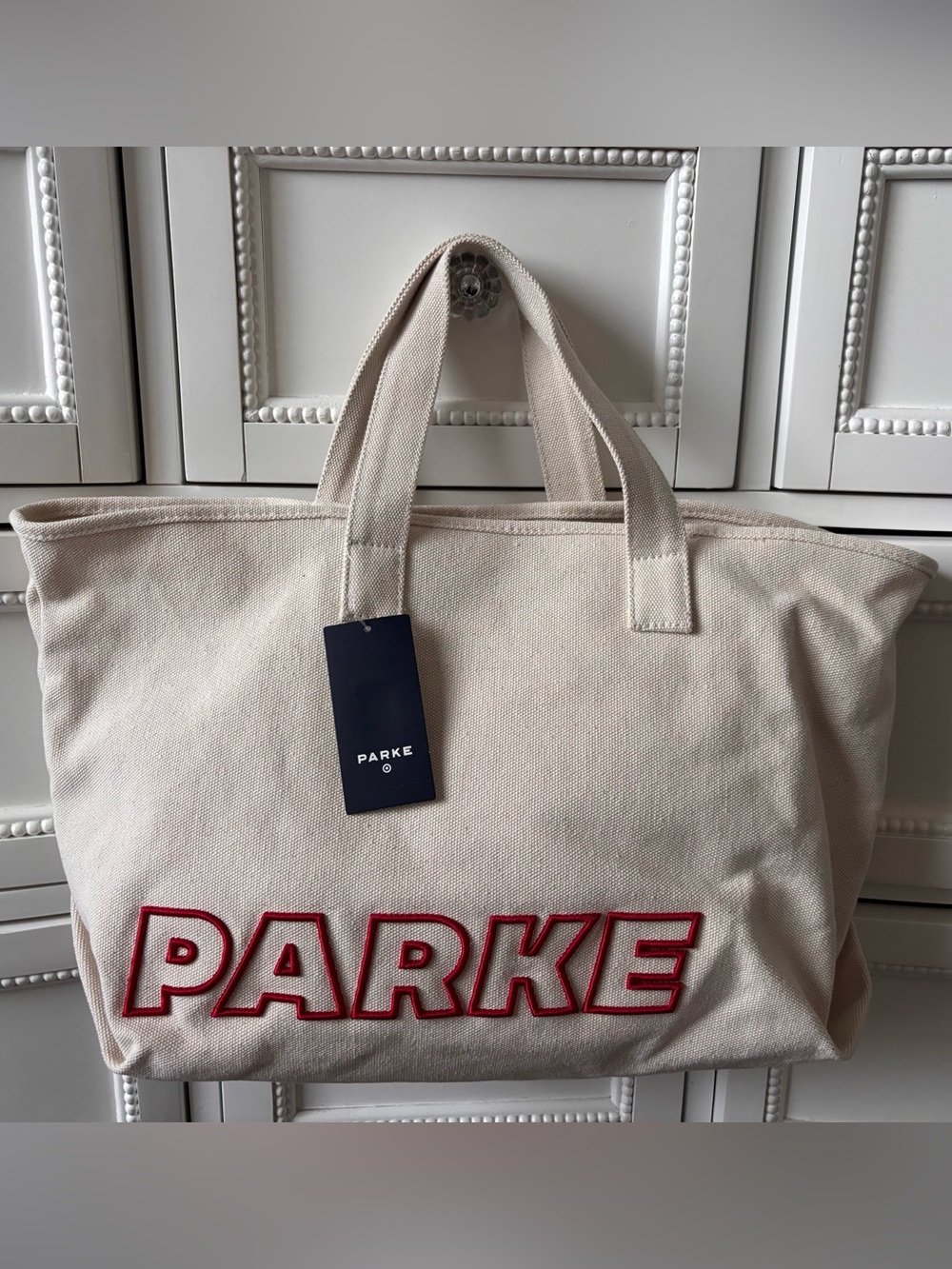 Parke x Target Canvas Tote Bag Natural Beige Brand New Large Parke Tote